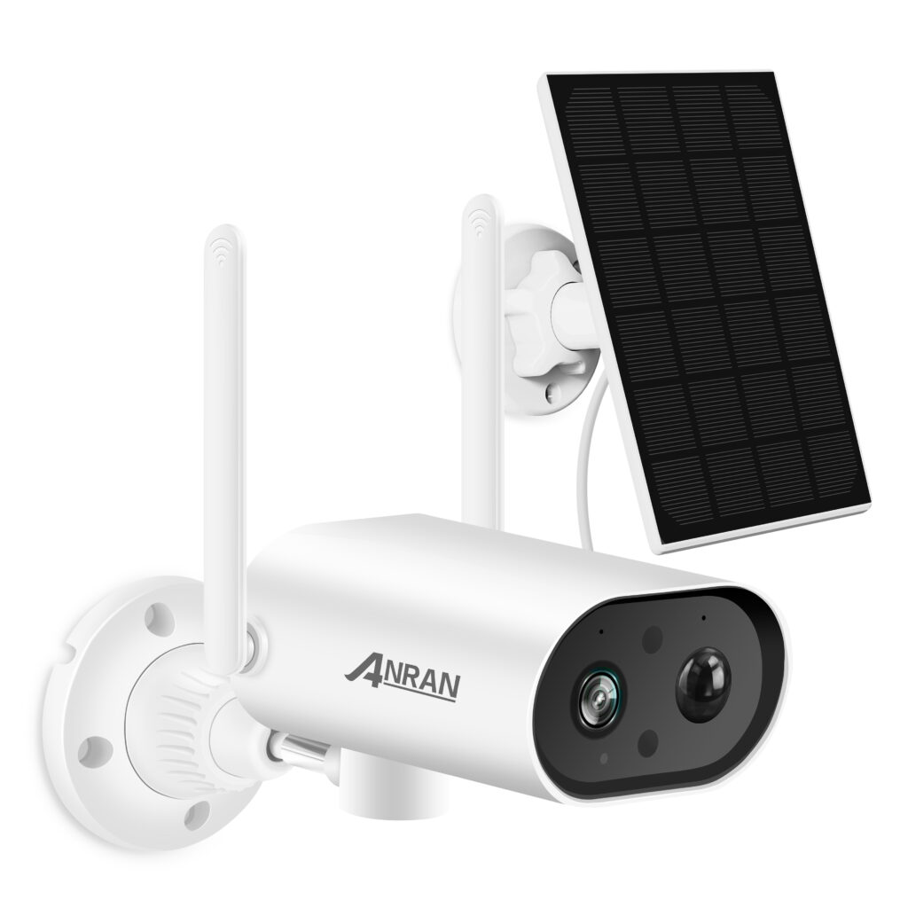 2K Solar Security Camera With Spotlight ANRAN Wireless Outdoor Camera